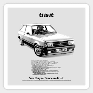 TALBOT SUNBEAM Ti - advert Magnet